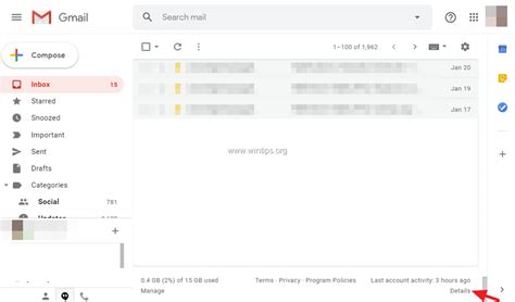 gmail activity history.